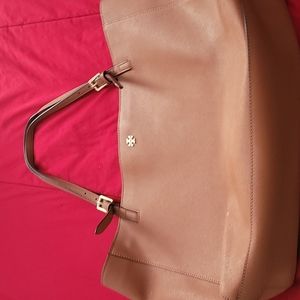 Tory Burch large camel color bag